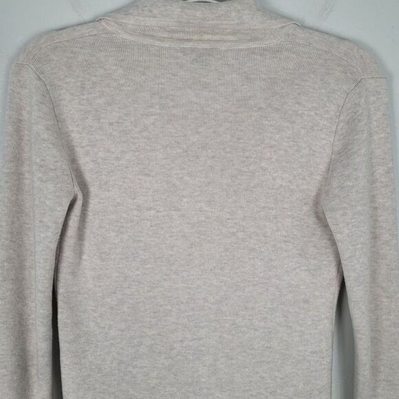 J. Crew XXS Schoolboy Sweater Blazer Merino Wool Cotton Cardigan Cream Beige - Picture 5 of 11